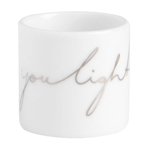 Giving Teelichtglas Helle Freude Light Up - Mirilo Shop