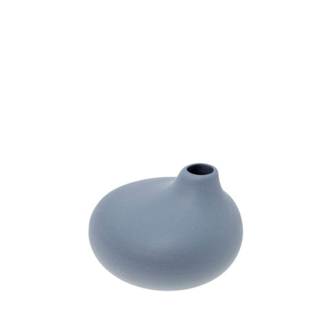 Storefactory Vase "KÄLLA" small blue round 334109