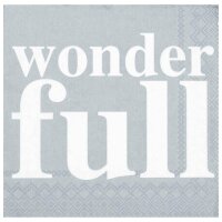 Serviette mit Text wonderfull von Räder Design