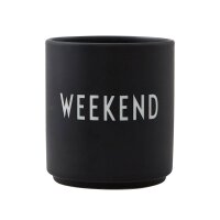 Tasse mit Text weekend von Design Letters