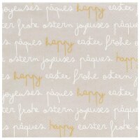 Serviette mit Text frohe Ostern von Räder Design