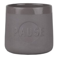 Becher mit Text Pause