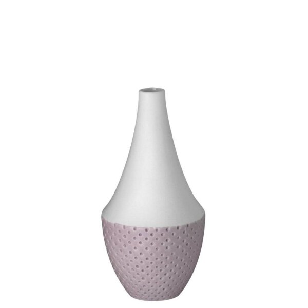 Vase in Weiß und Rosa mit strukturierter Oberfläche von Räder Design