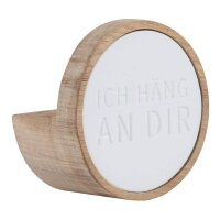 Wandhaken mit Text Punktlandung von Räder Design