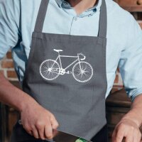 Mann mit Schürtze mit Fahrrad Motiv von 17;30