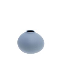 Storefactory Vase Källa klein rund – Blau 9 cm