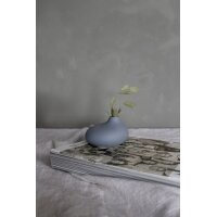 Storefactory Vase Källa klein flach – Blau 9 cm