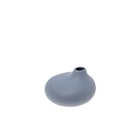 Storefactory Vase Källa klein flach – Blau 9 cm
