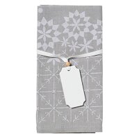 Serviette mit Schneeflockenmotiv gebündelt von...
