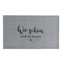 Fußmatte mit Text Wie schön, dass du da bist...