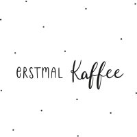 Sticker mit Spruch Erstmal Kaffee von Eulenschnitt