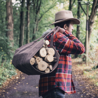 Alaskan Maker Feuerholztasche Log Carrier – braun