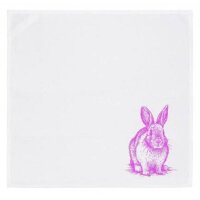 Serviette mit Motiv Hase sitzend von 17;30