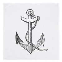 Serviette mit Motiv Anker  von 17;30