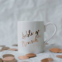 Eulenschnitt Tasse „Lieblingsmensch“ – Porzellan 350 ml