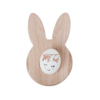 Eierhalter aus Holz mit Hasenohren
