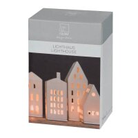 Verpackung des weißen Lichthauses von Räder...
