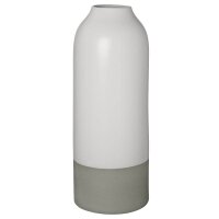 Zweifarbige Vase in weiß und grau von Räder...