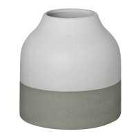 zweifarbige Vase in weiß und grau von Räder...