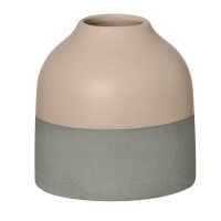 zweifarbige Vase in grau und beige von Räder Design