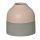 zweifarbige Vase in grau und beige von Räder Design