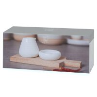 Räder Design Öl- und Salz-Set – Akazienholz & Porzellan