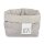 grauer Brotkorb mit Spruch find the beauty in every day von Räder Design