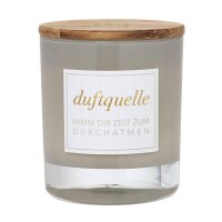 Duftkerze im Glas mit Holzdeckel von Räder Design