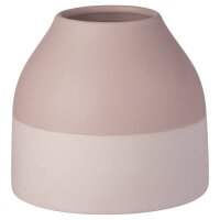 zweifarbige Vase in hellrosa und resé von...