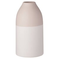 zweifarbige Vase in weiß und rosé von...