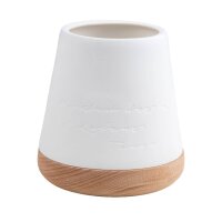 Windlicht mit Text und Holzsockel von Räder Design